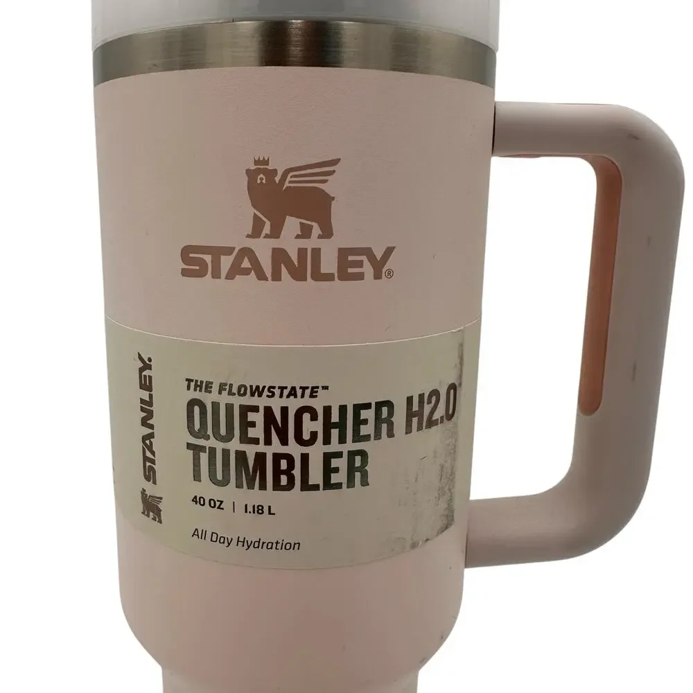 Stanley Light Pink The Quensher H2.0 The Flowstate 40 oz NWOT